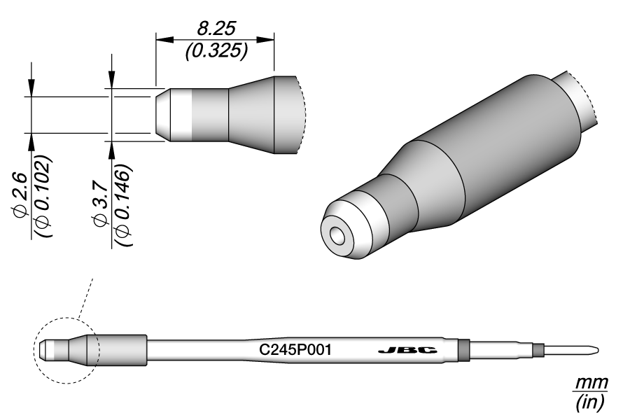 C245P001 - Pin / Connector Cartridge 3.7